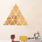 16 PCS/Set Triangular Mirror Sticker 3D Acrylic Mirrored Decals DIY Removable Decals Ornaments Room Home Decoration Wall Sticker