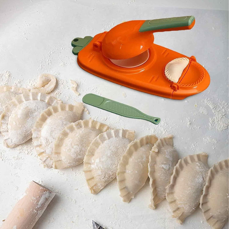 2in1 Plastic Dumpling Wrapper Maker Manual Dumpling Skin Press Mold Easy Hand-made Dough Presser Machine