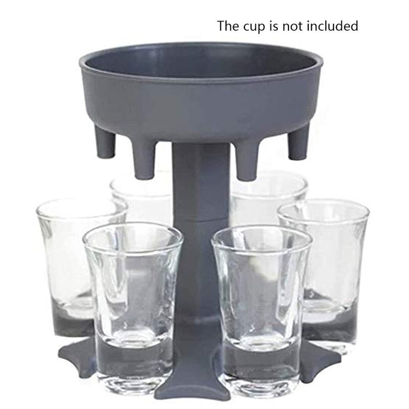 6 Glass Dispenser and Holder Fill Up To Six Glass Dispenser Holder Great for Holidays Parties (without glass)